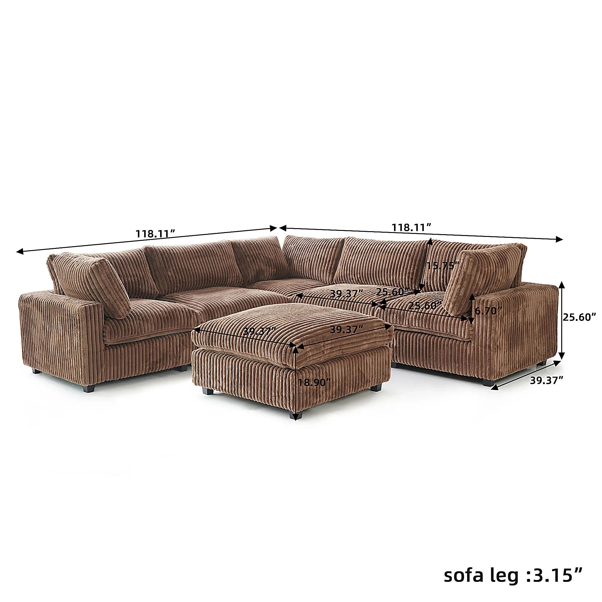 Corduroy Halo Sofa