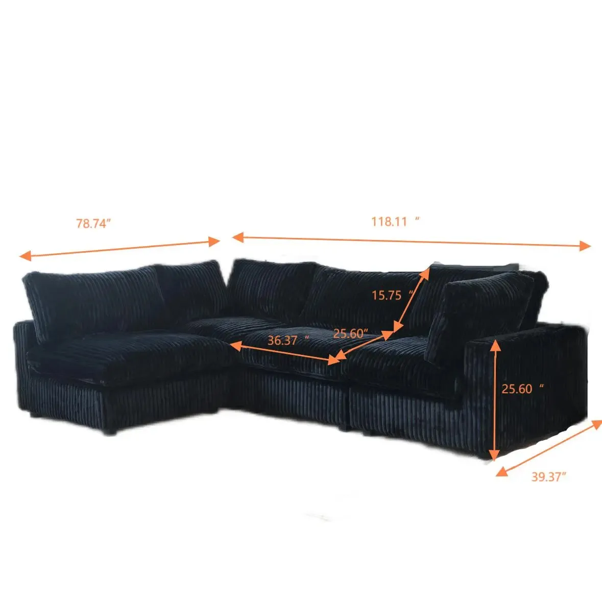 Corduroy Halo Sofa