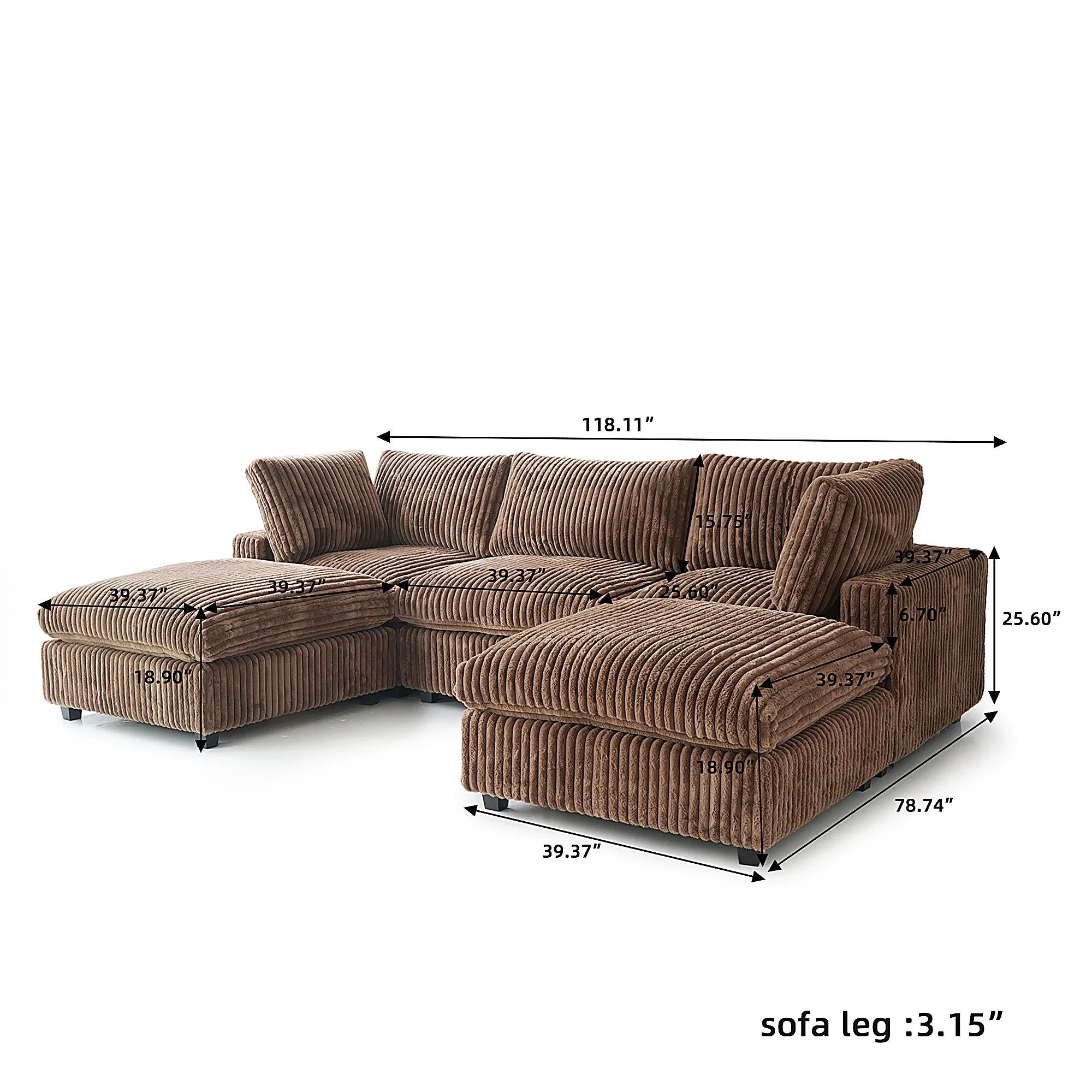 Corduroy Halo Sofa