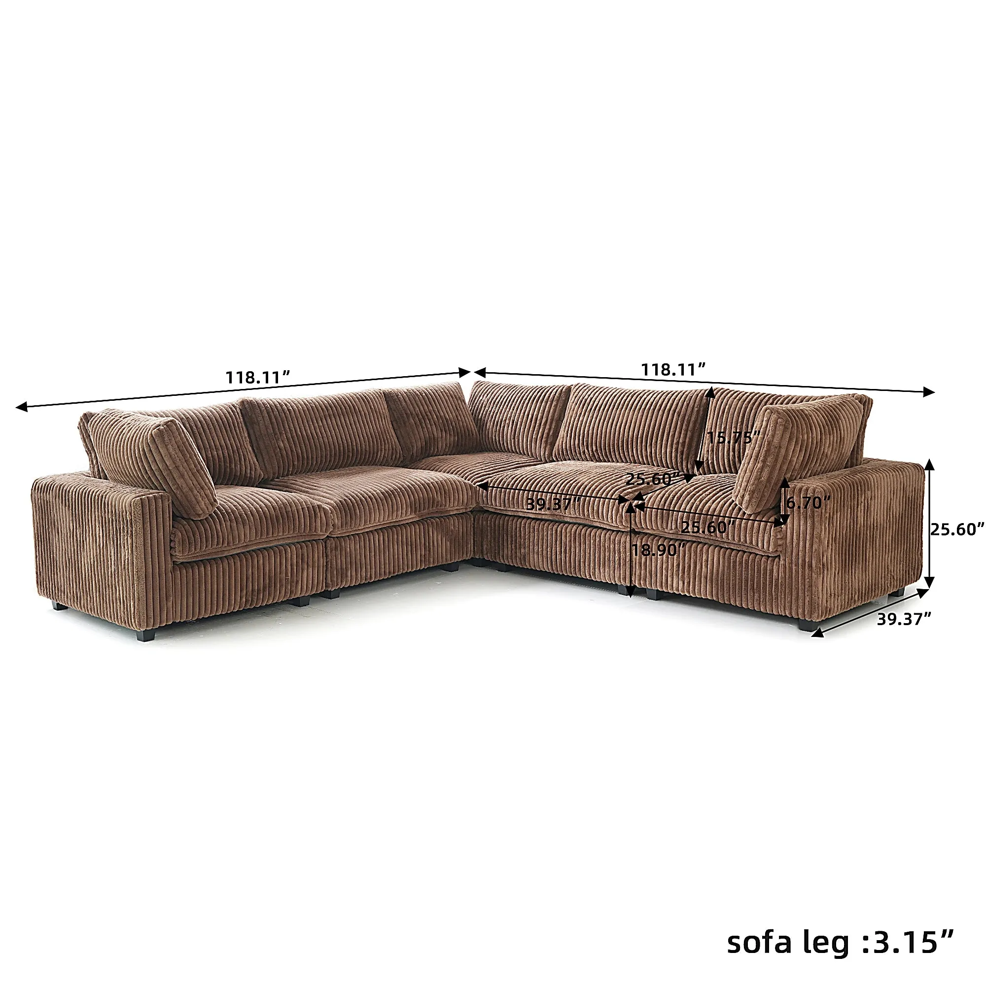 Corduroy Halo Sofa