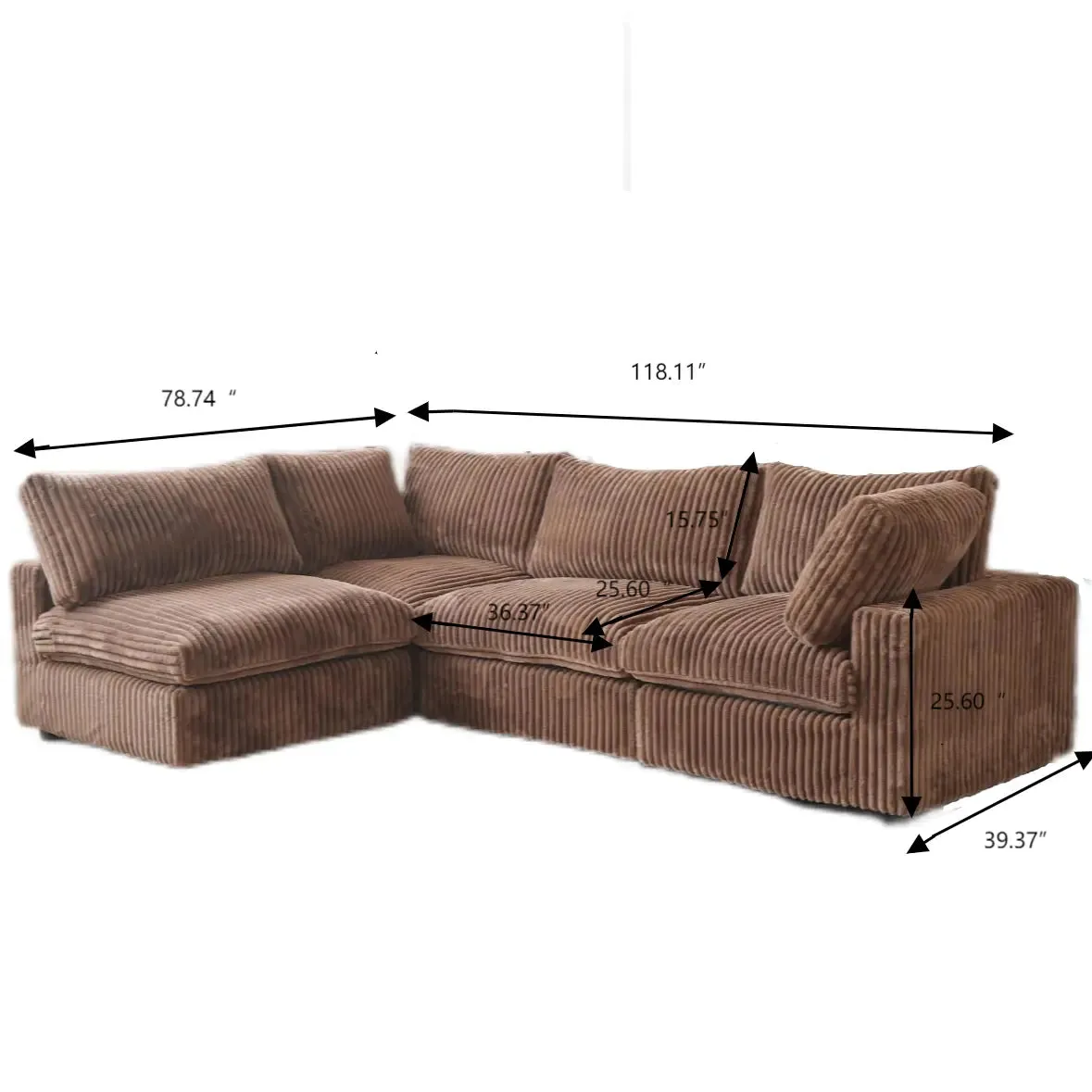 Corduroy Halo Sofa