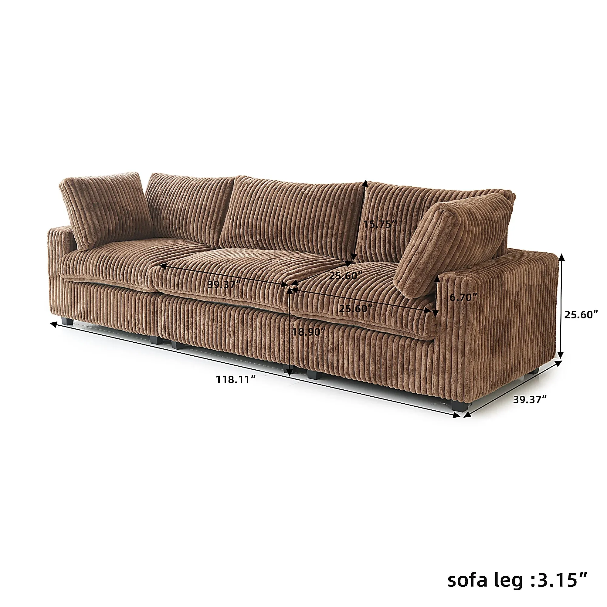 Corduroy Halo Sofa