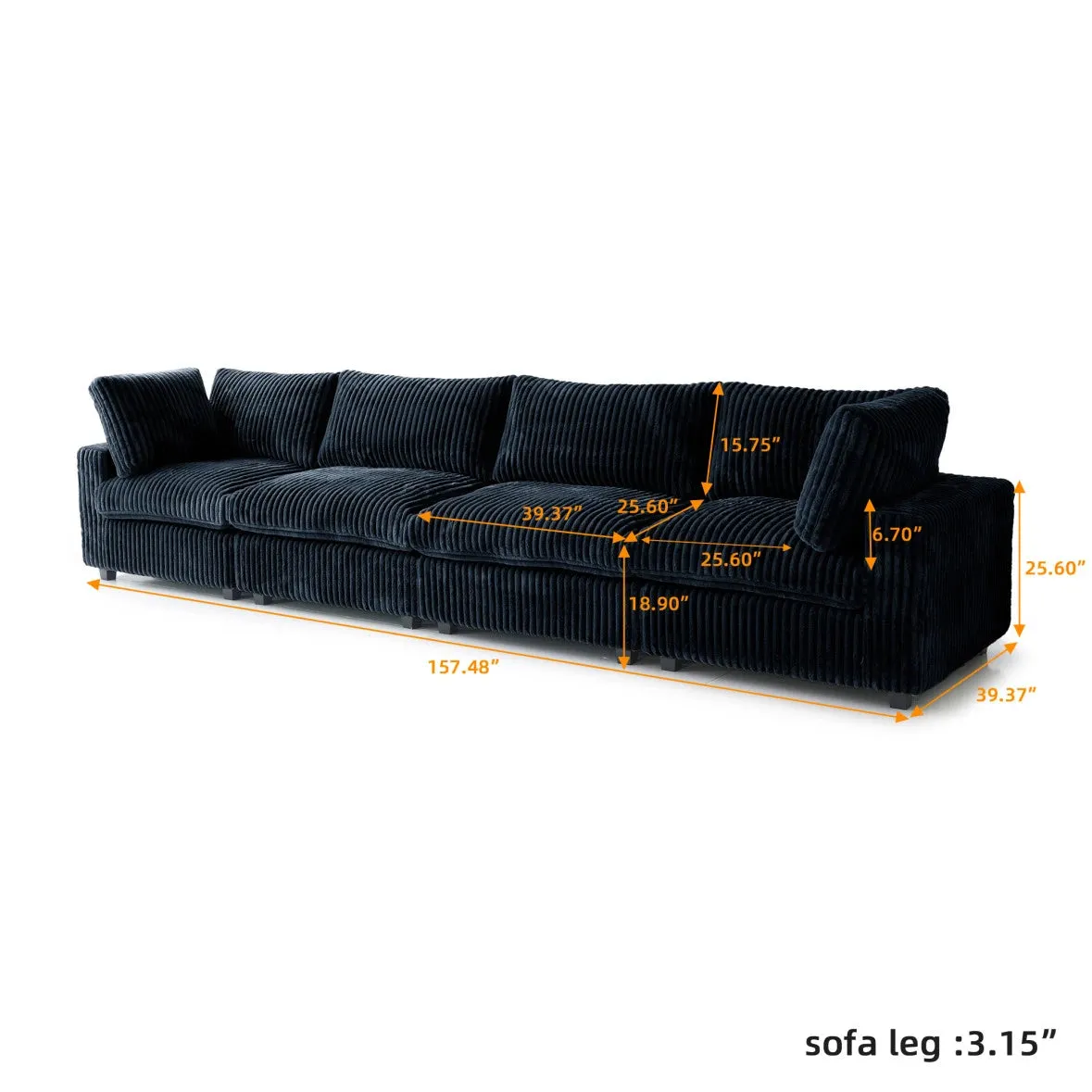 Corduroy Halo Sofa