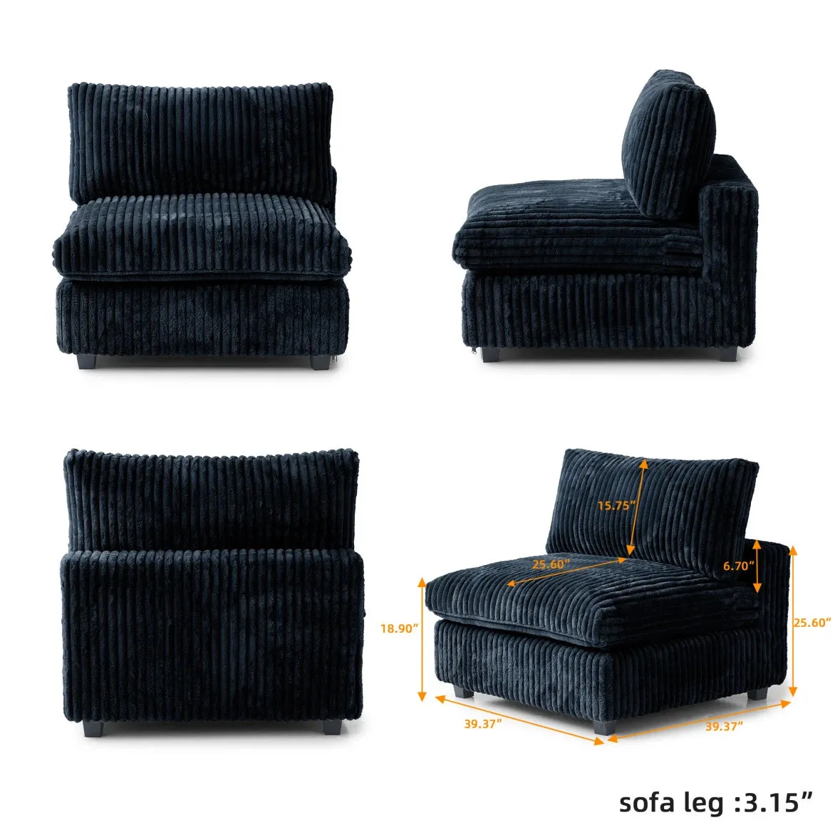 Corduroy Halo Sofa
