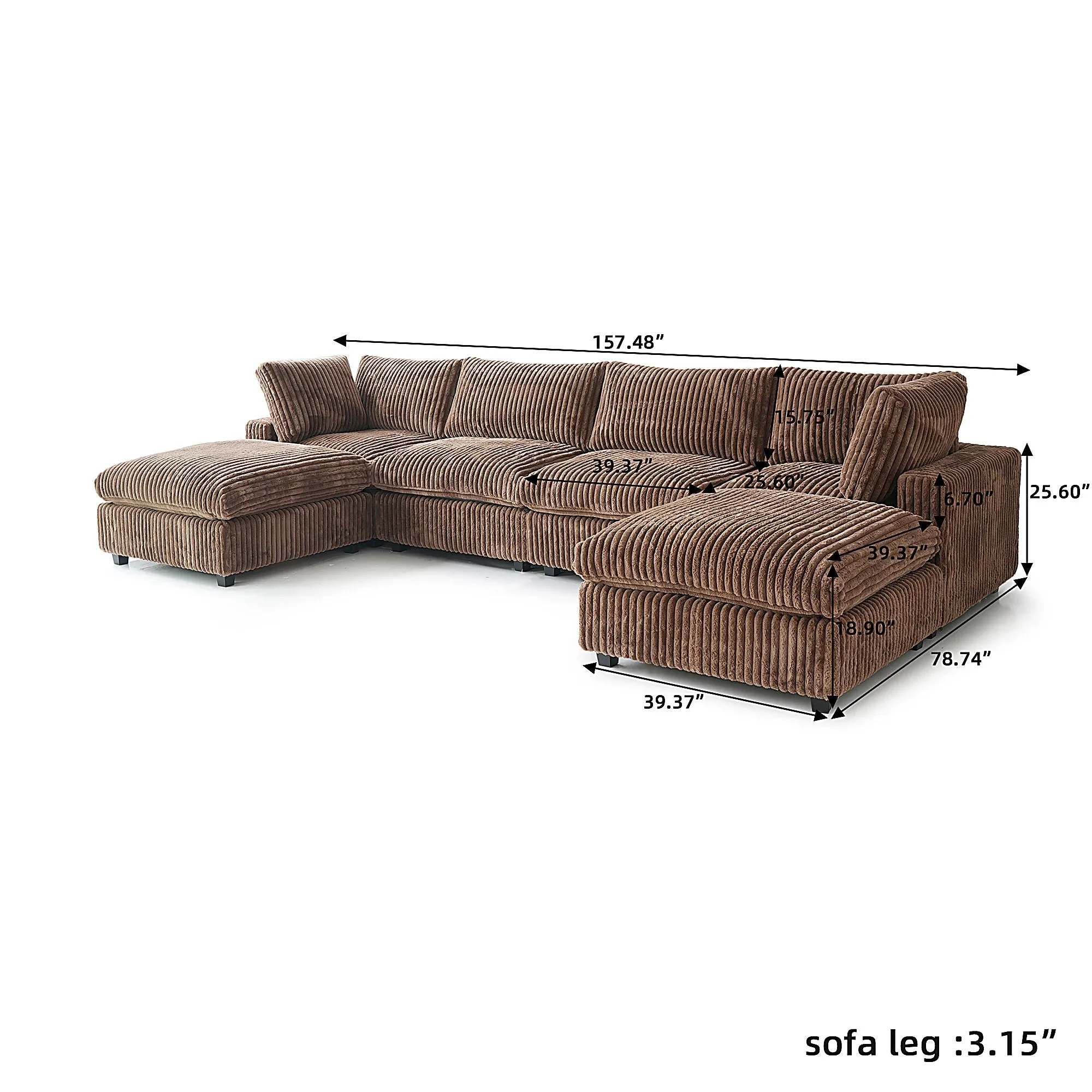 Corduroy Halo Sofa