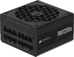 CORSAIR RM1200e (2025) Fully Modular Low-Noise ATX Power Supply with 12V-2x6 Cable – ATX 3.1 & PCIe 5.1 Compliant, Cybenetics Platinum Efficiency, 105°C-Rated Capacitors, Modern Standby Mode – Black
