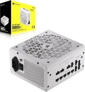 CORSAIR RM850x Shift Fully Modular ATX Power Supply - 80 Plus Gold - ATX 3.1 - PCIe 5.1 - Zero RPM - Modular Side Interface - White