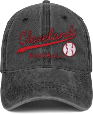 Cotton Baseball Hat Adjustable City Embroidered Unisex Cap for Men Women