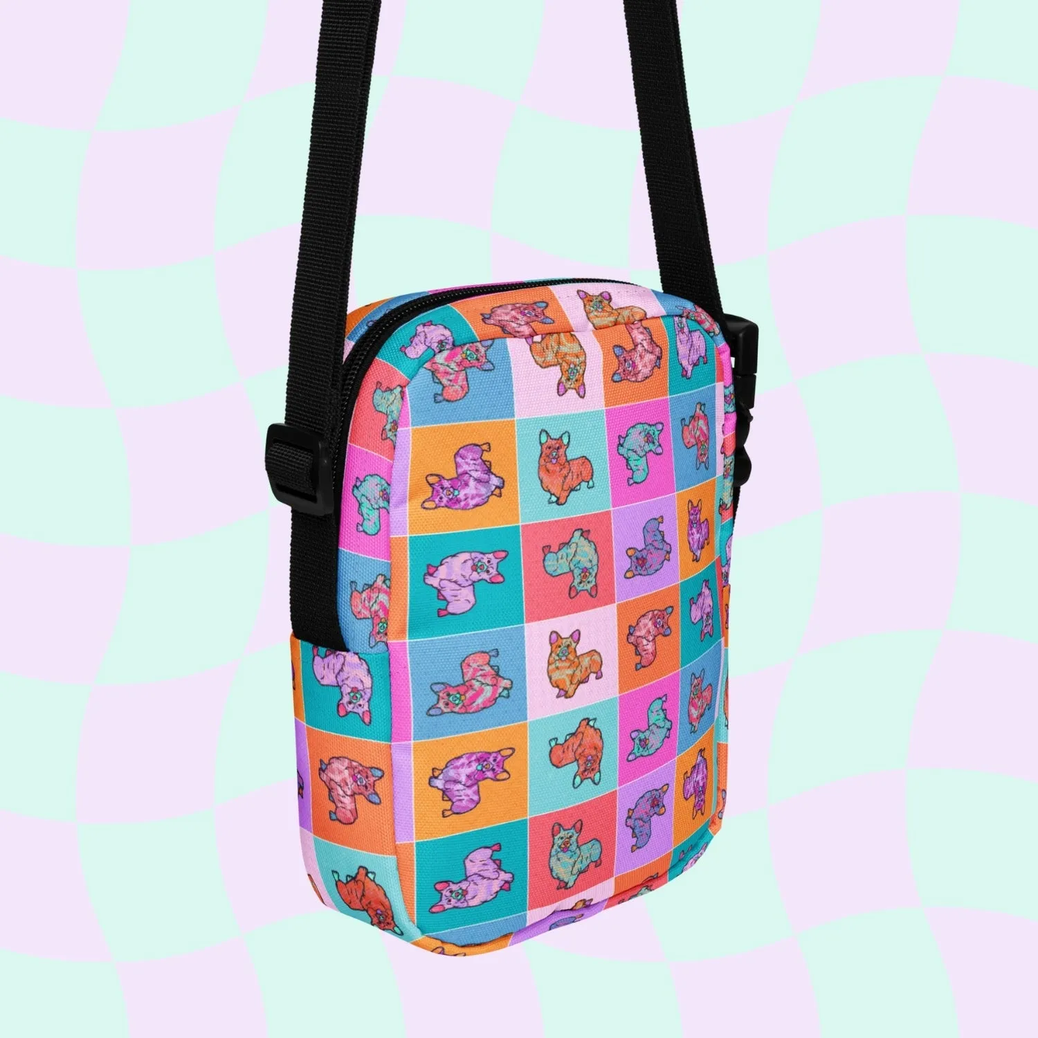 Crazi Corgis Mini Crossbody Bag