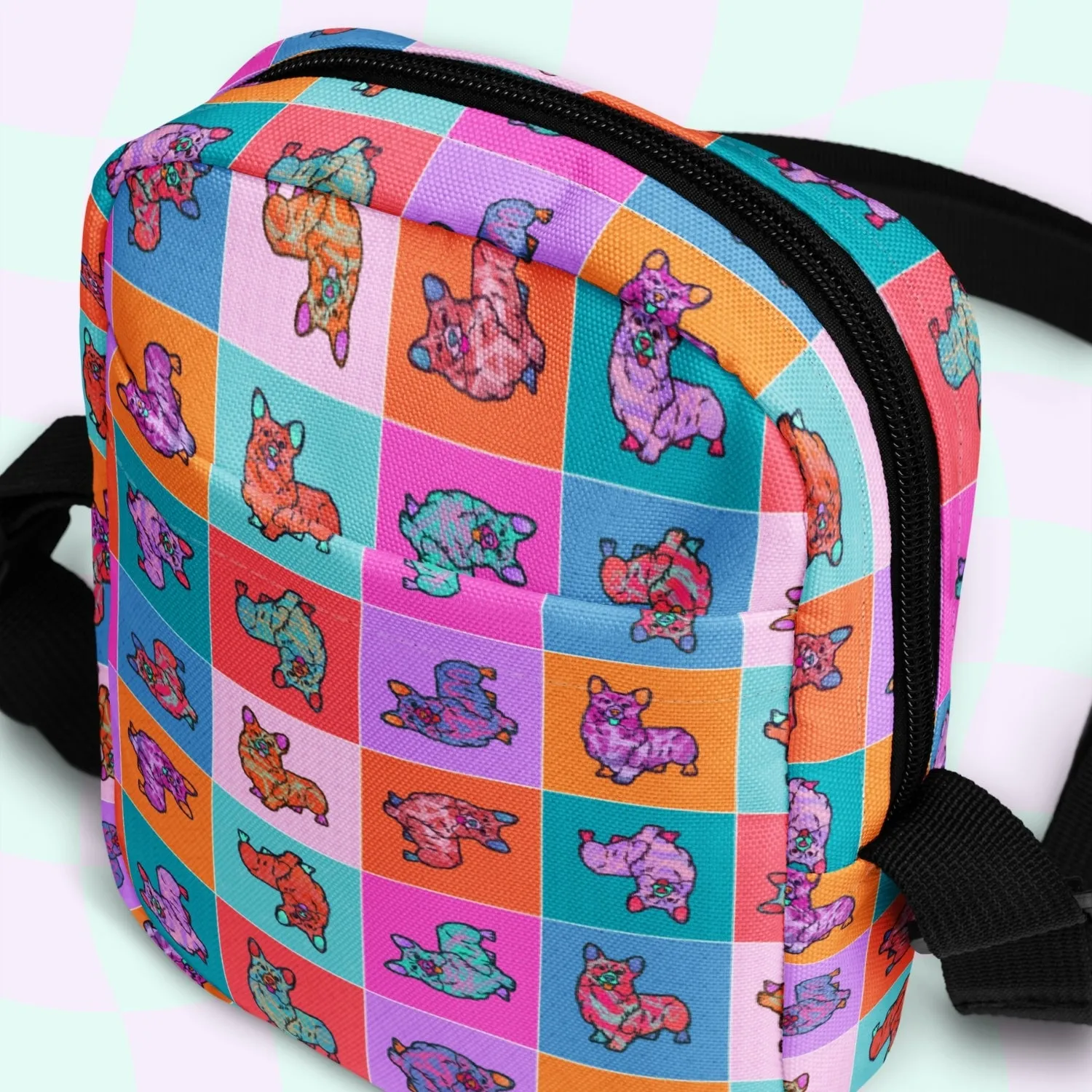 Crazi Corgis Mini Crossbody Bag