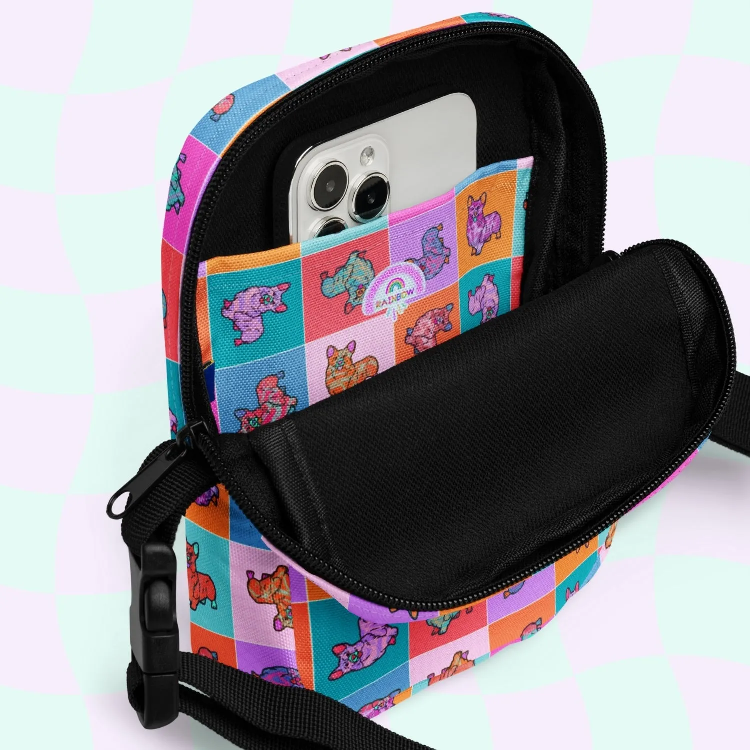 Crazi Corgis Mini Crossbody Bag