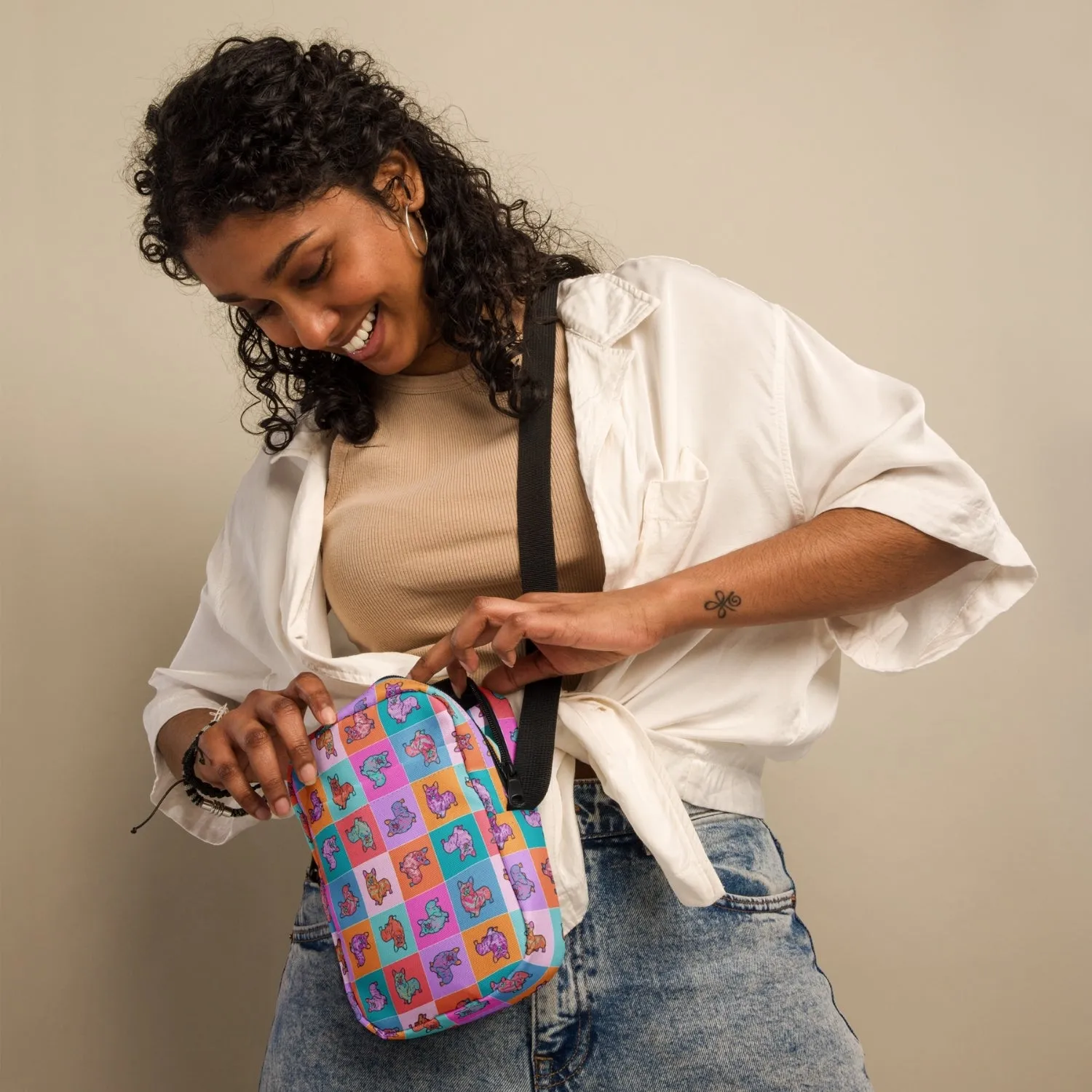 Crazi Corgis Mini Crossbody Bag