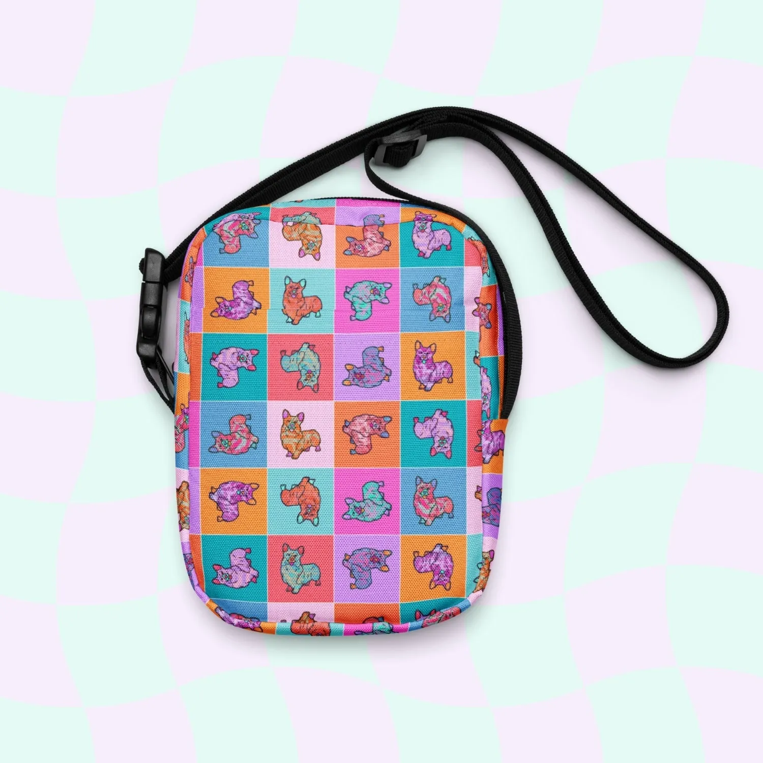 Crazi Corgis Mini Crossbody Bag