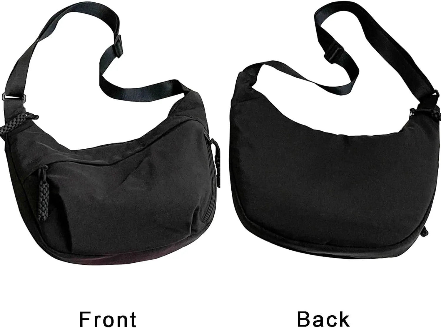Crescent Crossbody Bags for Women Nylon Slouchy Sling Hobo Bag,Spacious Dumpling Shoulder Handbag Cross Body Purses