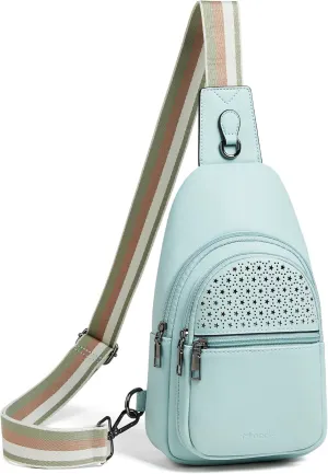 Crossbody Bags for Women 4-Pockets Sling Bag Fanny Pack Chest Purse Backpack Casual Daypacks Travel Shopping