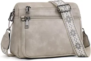 Crossbody Purses for Women Trendy,Vegan Leather Crossbody Bags,Cell Phone Camera Shoulder Handbags with Card Slots
