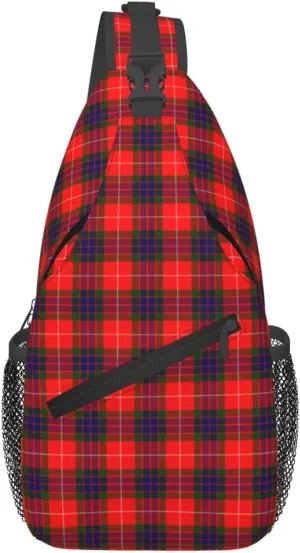 Crossbody Sling Backpack Clan Fraser Modern Tartan Shoulder Chest Bag Daypack for Traveling Sport