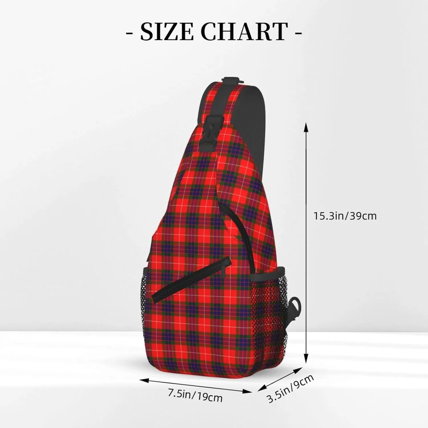 Crossbody Sling Backpack Clan Fraser Modern Tartan Shoulder Chest Bag Daypack for Traveling Sport