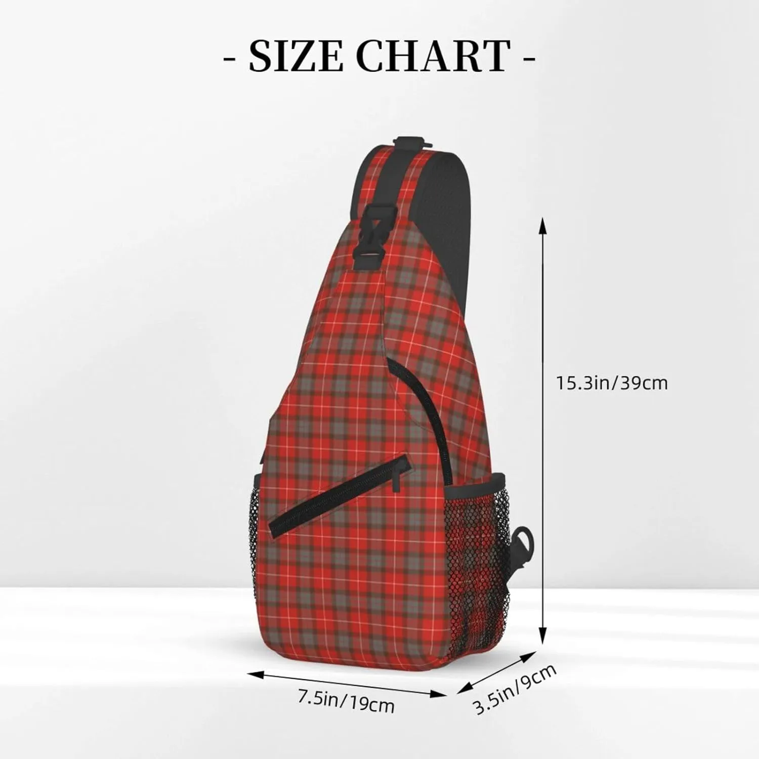 Crossbody Sling Backpack Clan Fraser Weathered Tartan Shoulder Chest Bag Daypack for Traveling Sport