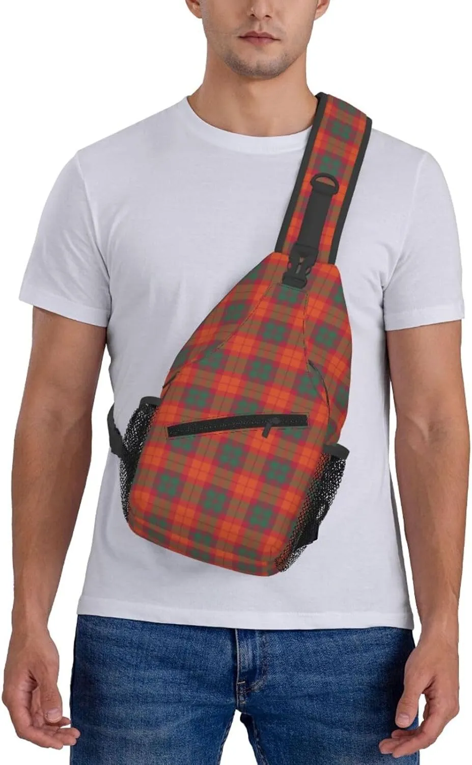 Crossbody Sling Backpack Clan MacNab Ancient Tartan Shoulder Chest Bag Daypack for Traveling Sport
