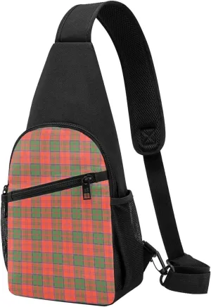 Crossbody Sling Backpack Grant Ancient Tartan Shoulder Chest Bag Daypack for Traveling Sport