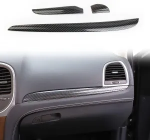 crosselec Carbon fiber control dashboard Protective Cover trims for 2015-2021 Chrysler 300
