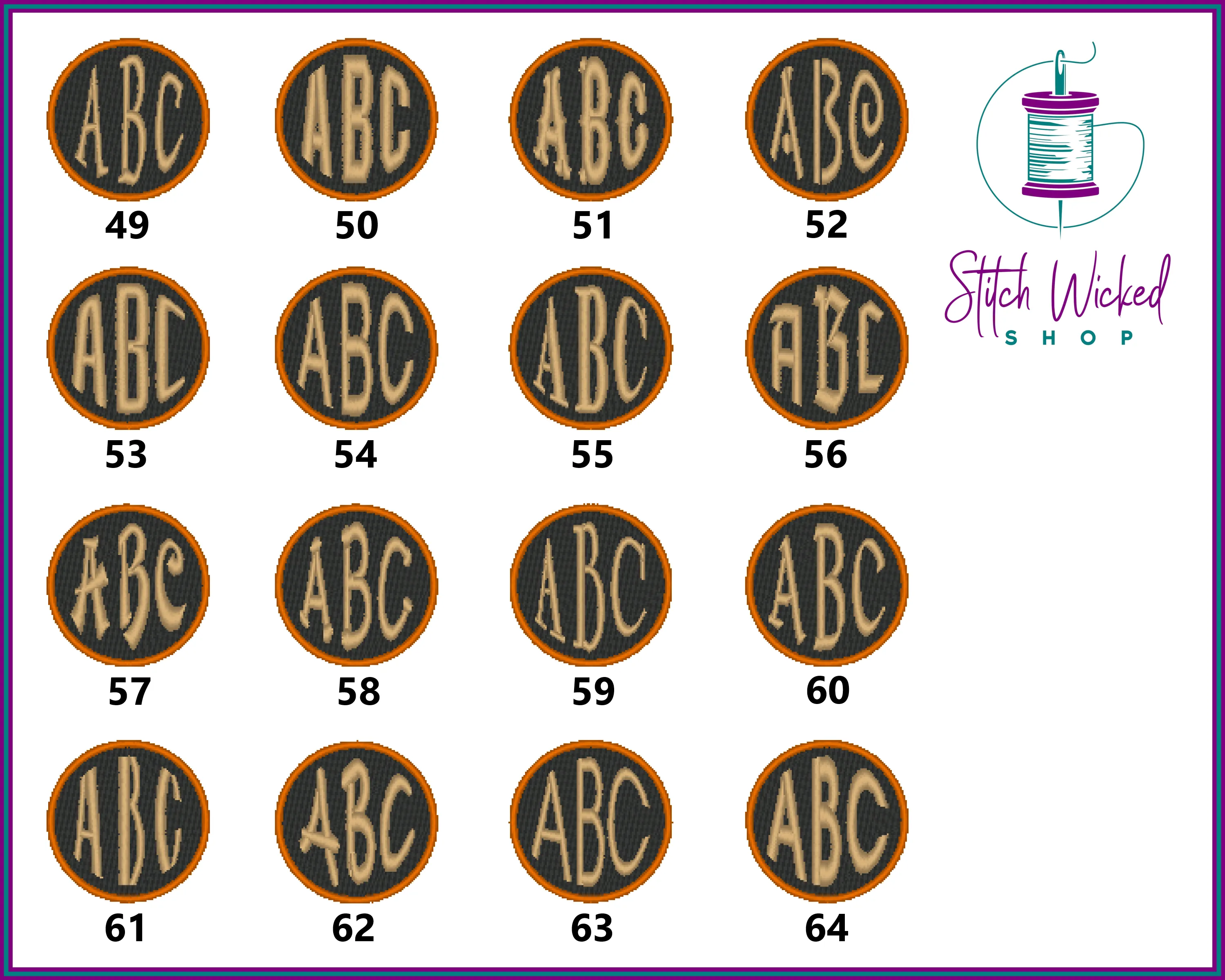 Custom Circle Monogram Patches, Embroidered Monogram Patches, Monogram Patches, Custom Initial Patches, Custom Embroidered Monograms