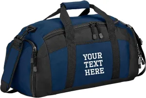 Custom Sport Duffel Bag for Men Women (Gym Bag) - Add Your Name - Personalized Weekender Bag for Overnight, Gym, Travel