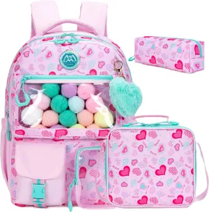 Cute Backpack for Girls Aesthetic Backpack School Backpack for Girls Backpack with Lunch Box Back to School Supplies
