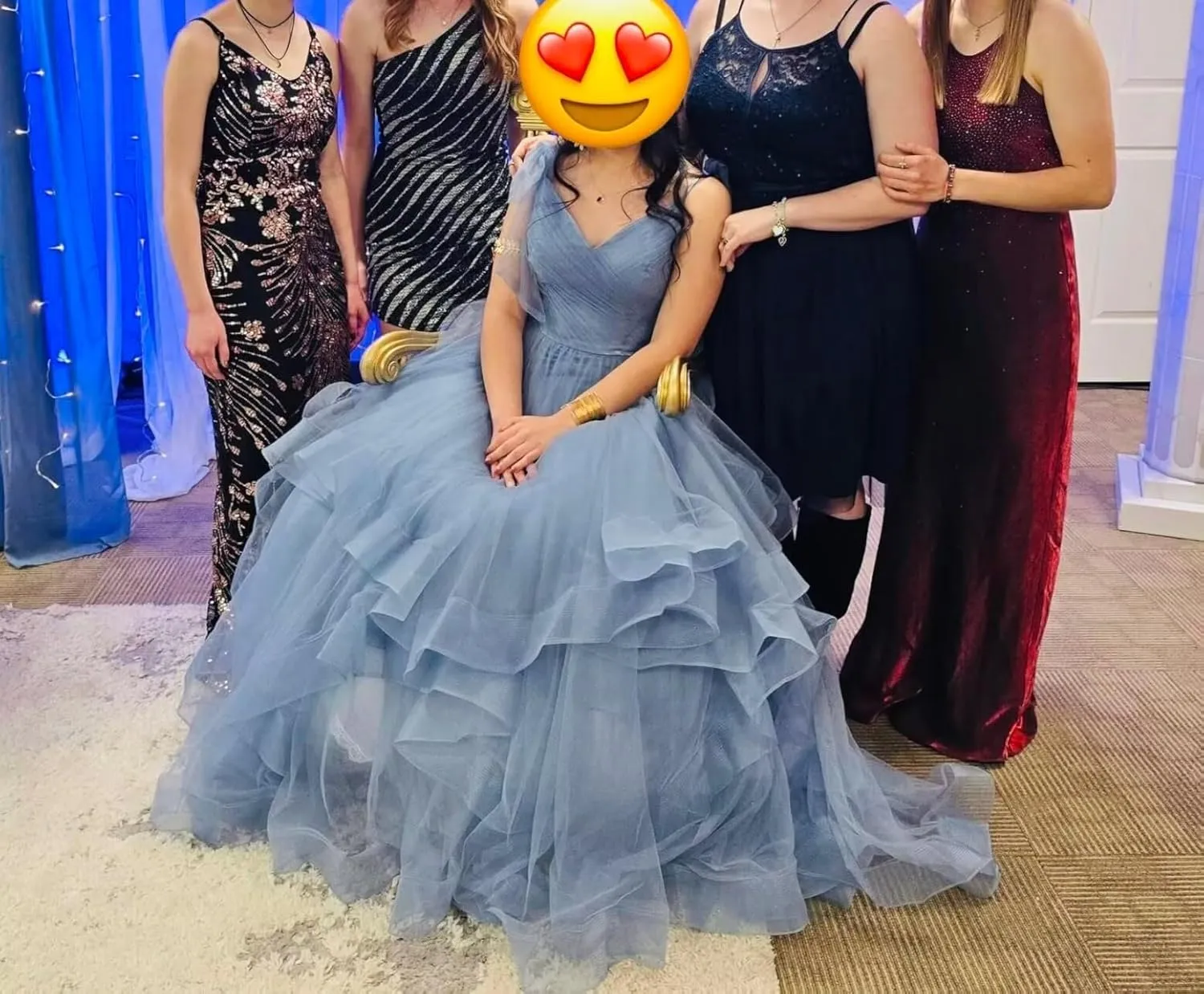 CWOAPO Layered Ruffles Tulle Prom Dresses Spaghetti Strap Ball Gowns Long Elegant V Neck Bow Formal Evening Dresses 2025