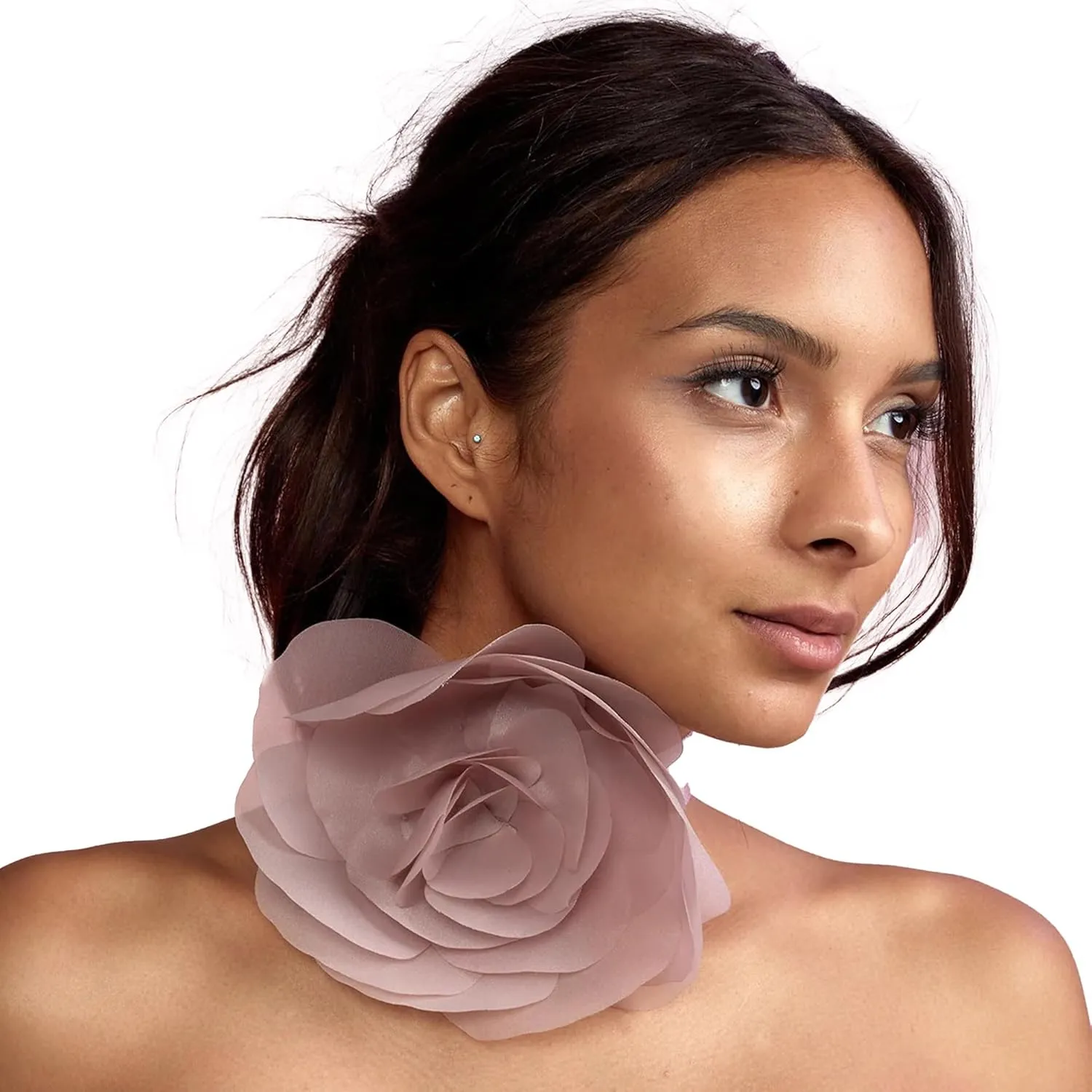 Cynthia Rowley ORGANZA FLOWER TIE