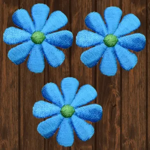 Daisy Embroidered Patch — 3-Pack — Iron On
