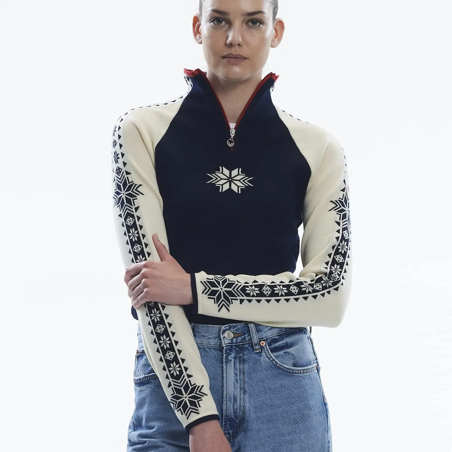 Dale of Norway Geilo Sweater for Women - 100% Skin Soft Merino Wool Pullover
