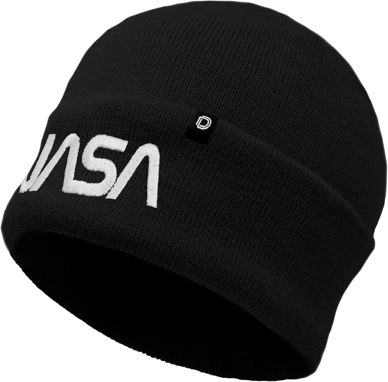 DALIX Embroidered NASA Worm Logo Beanie