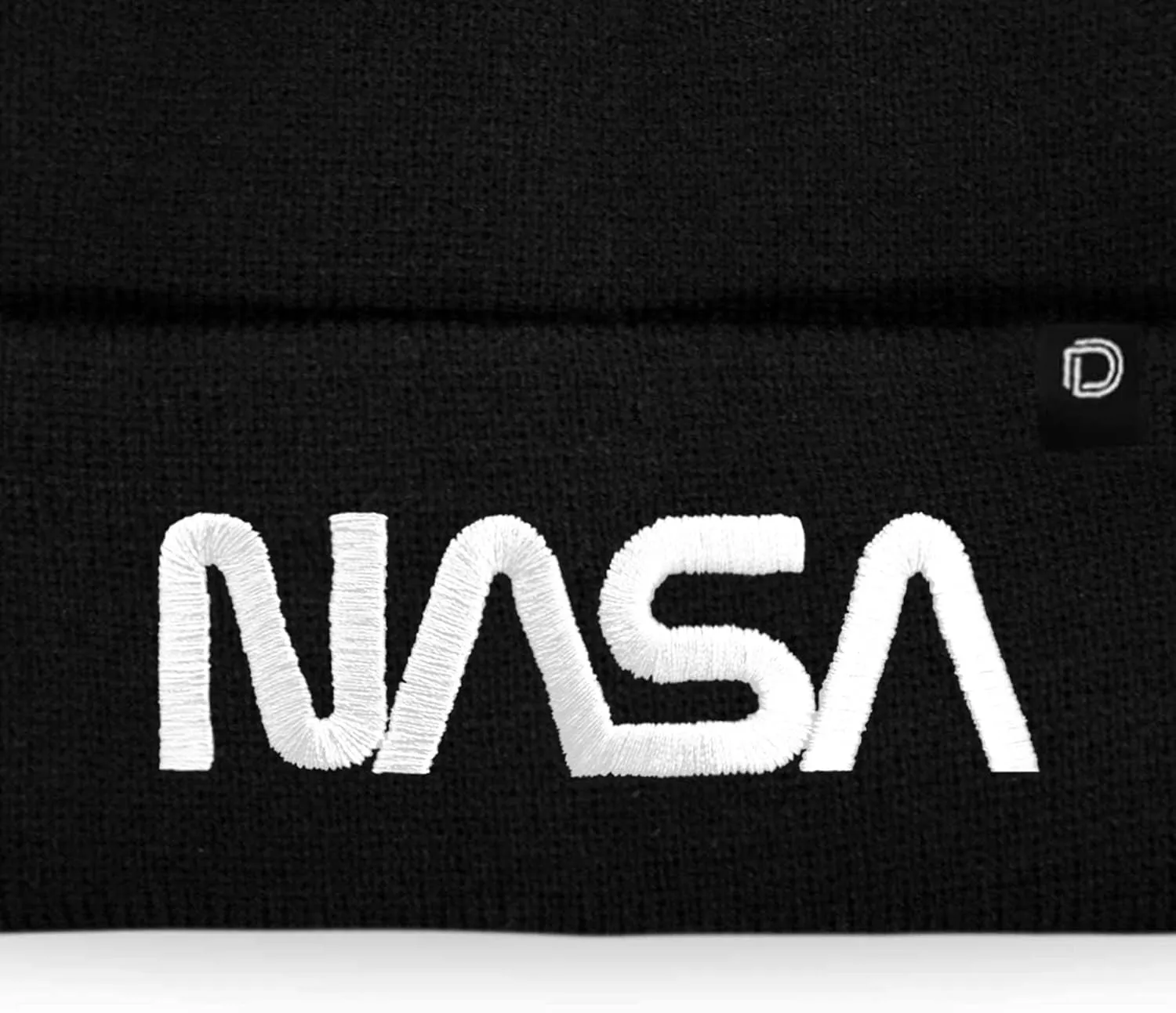 DALIX Embroidered NASA Worm Logo Beanie