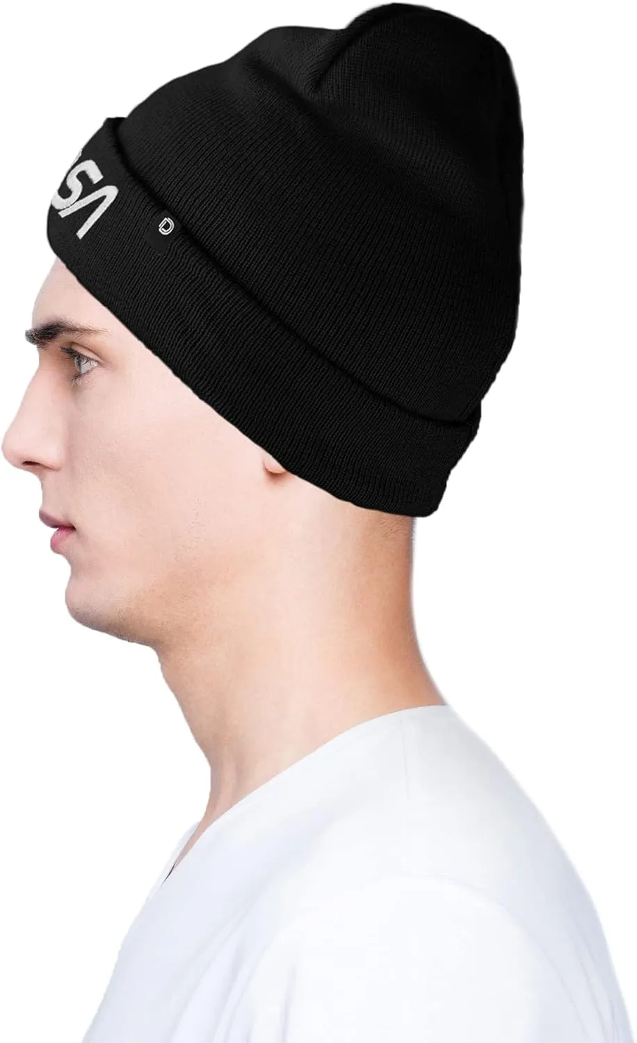 DALIX Embroidered NASA Worm Logo Beanie