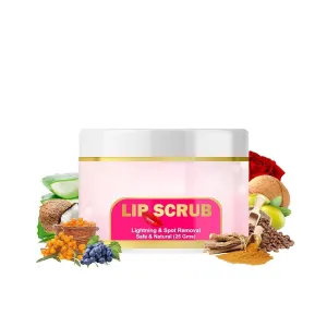 Dark Lips To Lighten Pink | For Dark Lips | Lip Scrub For Men Smoked Lips | Moisturizes Dry Lips | For Men & Women (25 gm)