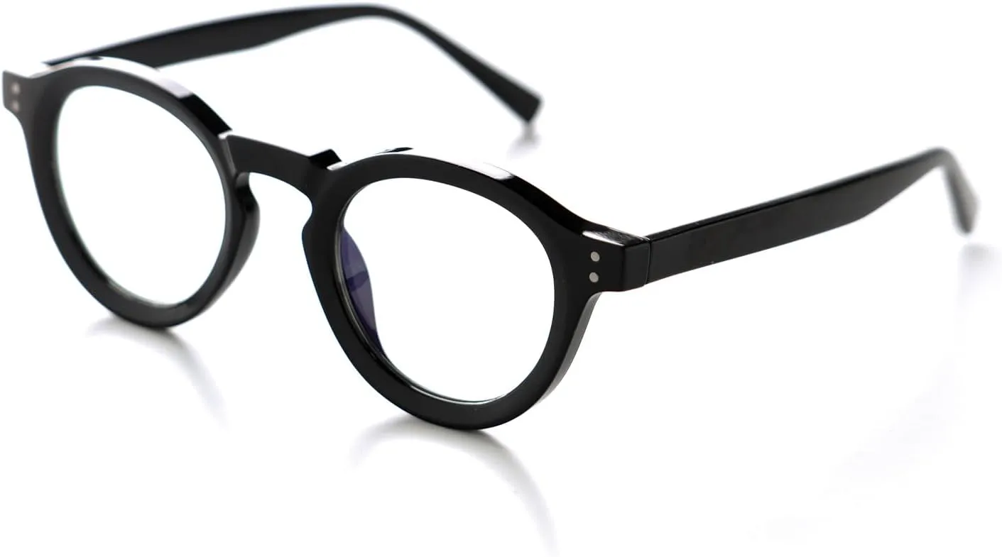 Daydream Readers Spring-Mounted Hinges Scratch-Resistant Lenses Round Frame Reading Glasses For Men and Women