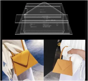 DBC-17 Acrylic Handbag Template Bag Leather Pattern Shoulder Bag Acrylic Leather Pattern Leather Templates