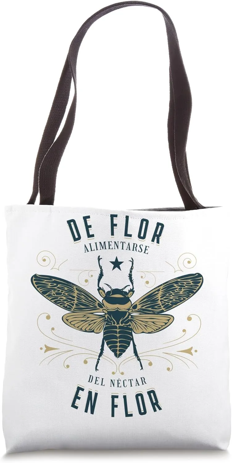 De Flor Alimentarse Del Néctar En Flor Tote Bag