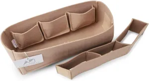 Designed for LV Artsy MM GM | Luxury Purse Organizer Insert, 2.5mm Felt Beige Liner Shaper (Taupe, MM)