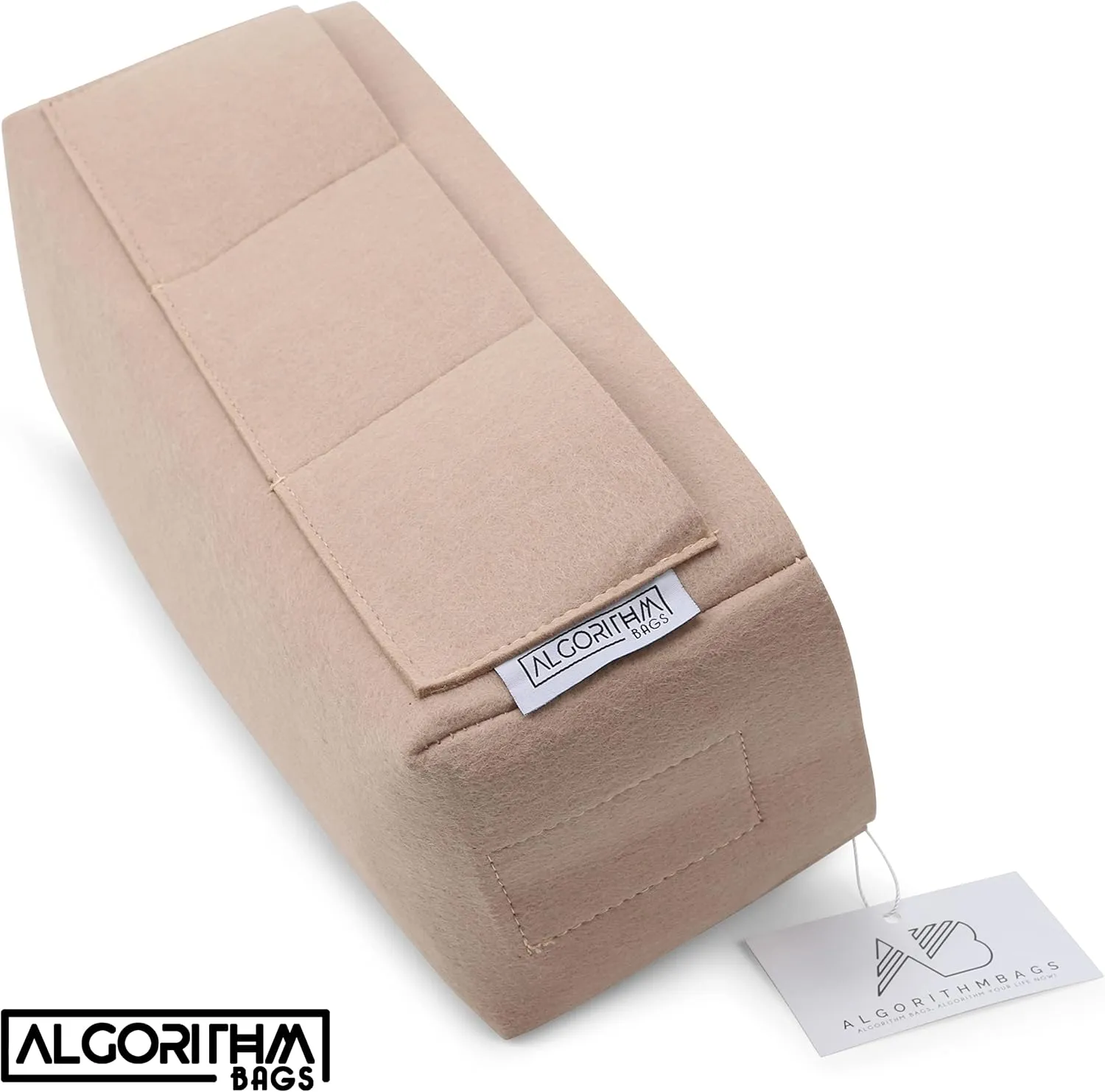 Designed for LV Artsy MM GM | Luxury Purse Organizer Insert, 2.5mm Felt Beige Liner Shaper (Taupe, MM)