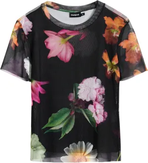 Desigual Women's Printed Tulle T-Shirt