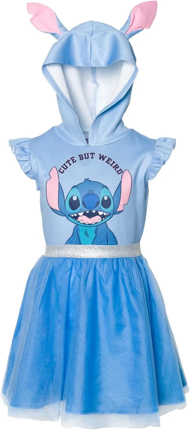 Disney Minnie Mouse Lilo & Stitch Girls Mesh Cosplay Tulle Dress Little Kid to Big Kid