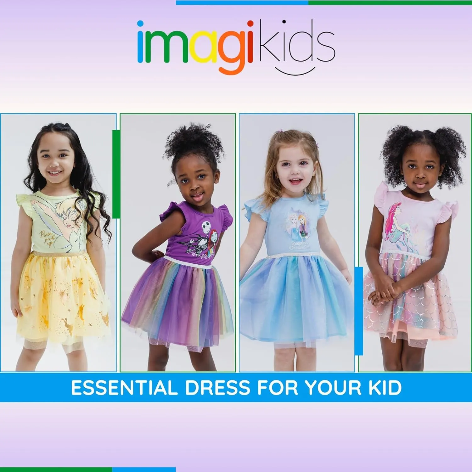 Disney Tulle Tutu Dress Infant to Big Kid Sizes (12 Months - 18-20)