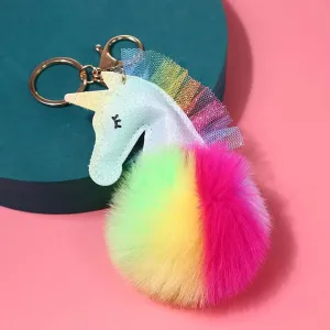 Dream Puff Unicorn Keychain