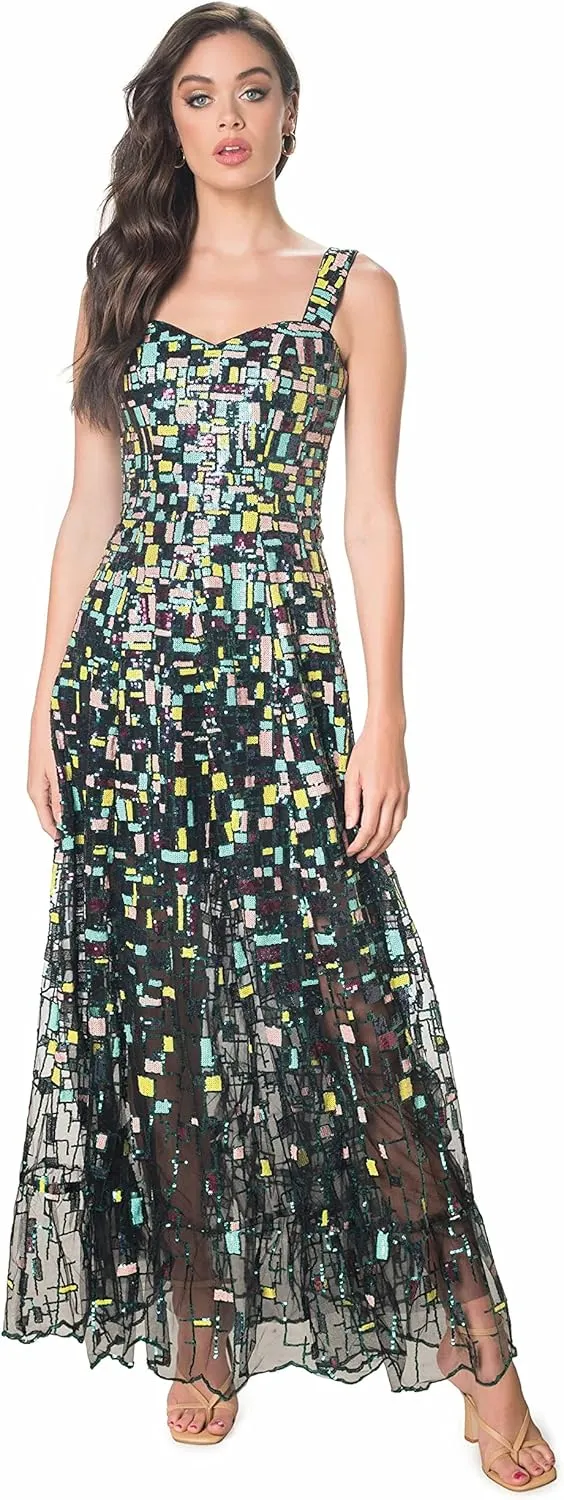 Dress the Population Women's Anabel Sweetheart Bustier Maxi Dress