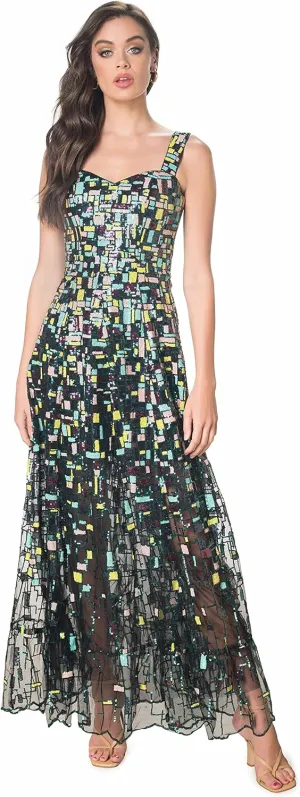 Dress the Population Women's Anabel Sweetheart Bustier Maxi Dress