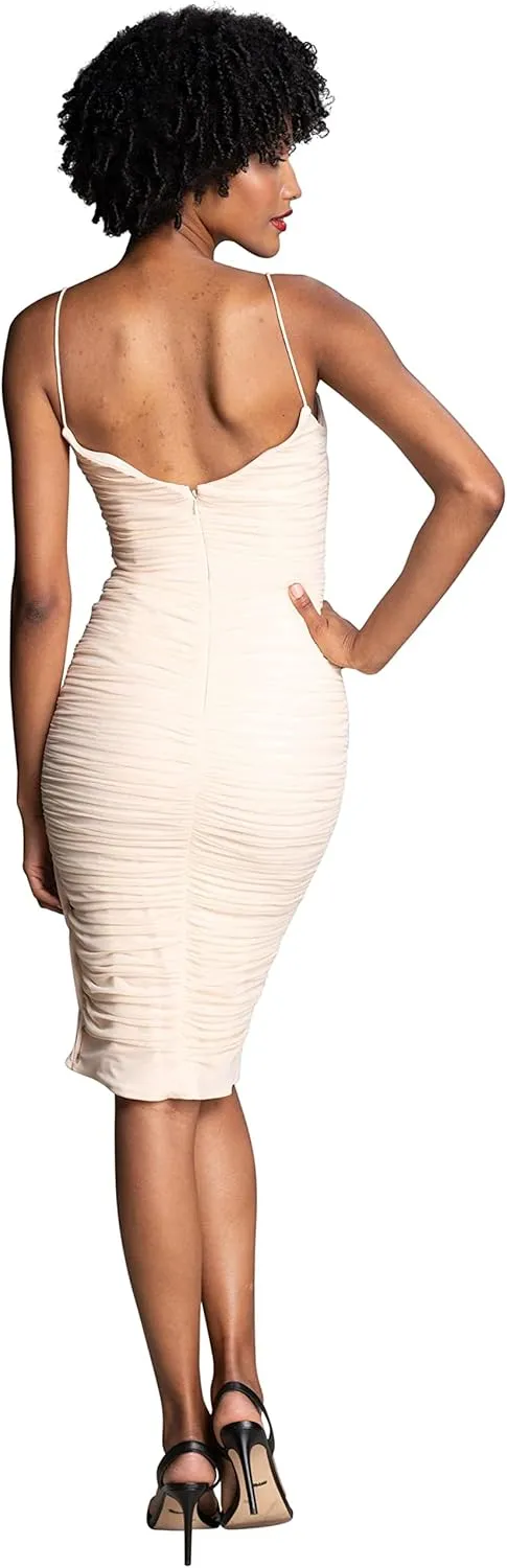 Dress the Population Women's Dylan Fit and Flare Midi Dress