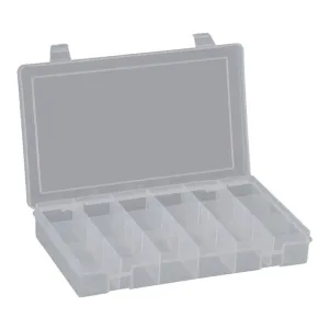 DURHAM MFG SP18-CLEAR Compartment Box, 18 Compartment, Small (Pack of 10)